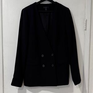 J.Crew Black Double-Breasted Blazer